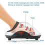 QUINEAR Shiatsu Foot Massager with Heat Compression and Deep Kneading Massage for Circulation and Pain Relief - 6 Massage Intensities 2 Kneading Speeds 2 Heating Levels (White)