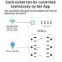 Smart Plug, USB Wall Charger, AHRISE WiFi Surge Protector with 4 USB Ports(4.8A/24W Total), 6-Outlet Extender(3 Smart Outlets), Compatible with Alexa Google Assistant for Voice Control Smart Plug, USB Wall Charger, AHRISE WiFi Surge Protector with 4 USB Ports(4.8A/24W Total), 6-Outlet Extender(3 Smart Outlets), Compatible with Alexa Google Assistant for Voice Control