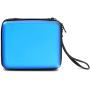 ADVcer 2DS Case, EVA Waterproof Hard Shield Protective Carrying Case with Hand Wrist Strap and Double Zipper for Nintendo 2DS (Blue)