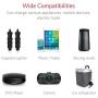 BESTEK 3-Socket 200W 12V/24V DC Cigarette Lighter Power Adapter with 6A 4-Port Car USB Splitter Charger