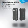 Techsmarter 30000mah Rugged & Waterproof 45W Power Delivery USB-C Port Power Bank. Heavy Duty, Camping, Hiking, Portable Phone Charger with Flashlight. Compatible with iPhone, Samsung, iPad, MacBook
