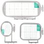 Sew Tech Embroidery Hoops for Brother SE600 PE550D PE535 SE400 PE525 PE540D PE500 SE625 SE425 Innovis Babylock Brother Embroidery Machine Hoop (3in1 Set)