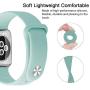 UPOLS Compatible with Apple Watch Band 38mm 42mm 40mm 44mm Sport Band, Silicone Sport Strap Replacement Bands Compatible for iWatch Series 5/4/3/2/1 S/M M/L