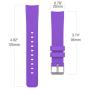 MoKo Band Compatible with Samsung Galaxy Watch 3 41mm/Galaxy Watch 42mm/Galaxy Watch Active/Active 2/Galaxy Gear S2 Classic/Ticwatch E/2/Vivoactive 3, 3-Pack 20MM Silicone Strap - Red&Green&Purple