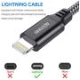 IWAVION iPhone Charger Cable, 4pack 3ft/1m Lightning Cable Nylon Braided iPhone Cable USB Sync Cord Fast iPhone Charging Cable for iPhone Xs Max X XR 8 7 6s 6 Plus SE 5 5s, iPad Mini/Air, iPod