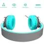 Elecder i39 Headphones with Microphone Foldable Lightweight Adjustable On Ear Headsets with 3.5mm Jack for iPad Cellphones Computer MP3/4 Kindle Airplane School (Mint/Gray)