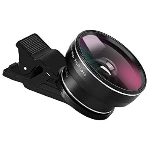 Phone Camera Lens, Zecti Lens Kit for iPhone, Samsung, Pixel, Macro and Wide Angle Lens with Lens Clip and Carrying Pouch
