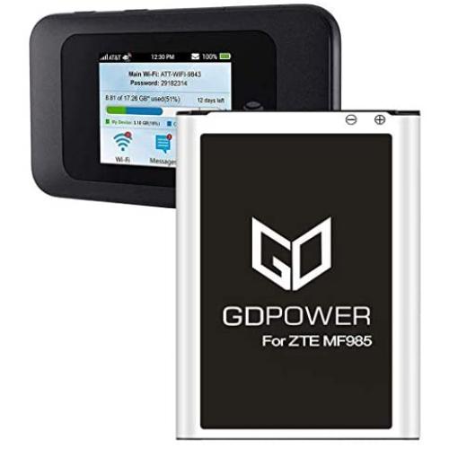 GDPower 3500mAh Li-ion Battery Replacement for ZTE MF985 AT&T Velocity 2 Hotspot Li3930T44P4h794659