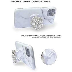 LUXRIA Universal Rhinestone Diamond Crystal Cell Phone Grip/Foldable Grip/Kickstand (Crystal)