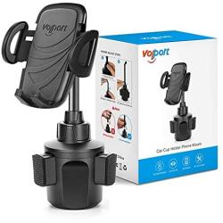 Cup Phone Holder for Car Upgraded, Volport Auto 360º Flexible Cupholder Cell Phone Holder, Automobile Cup Telephone Mount for iPhone 11 Pro Max XS XR X 8 Plus Pixel 4 XL Samsung S10+ Note 10 Plus A20