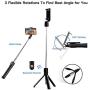 HEHUI Selfie Stick Tripod Stand Holder Extendable with Bluetooth Remote Compatible with Samsung Galaxy S7/7 Plus /S8/8 plus/S9/9 Plus iOS and Android Cellphone/Phone X/Phone 8/8 Plus