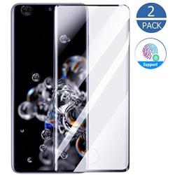 [2 Pack] Galaxy S20 Plus Tempered Glass Screen Protector, [Case Friendly] [Support Fingerprint Sensor] [Anti-Fingerprint] [No Bubble] [Full Coverage] for Samsung Galaxy S20 Plus Screen Protector