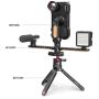 SmallRig Aluminum Video Cage, Smartphone Video Rig Mobile Cage w Lens Adapter 1/4 Threads and Cold Shoes for iPhone 11, for Phone Photography, Film Making, and Vlog - CPA2455