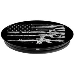 USA Flag Guns Weapons Rifles 2A Amendment Fathers Day Gift PopSockets Grip and Stand for Phones and Tablets