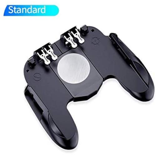 Pc Game Controller Wireless, H9 Cooling Fan Game Controller Gamepad Joystick Six Finger Trigger Shooting Fire Mobile for Playstation for Android for iOS-Without Fan-