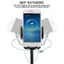 Car Phone Mount, 3 in 1 Universal Cell Phone Holder Car Air Vent Holder Dashboard Mount Windshield Mount for Samsung Galaxy S20 S10 S9 S8 LG Sony iPhone 11 Pro XS Max R X 8 Plus 7 Plus