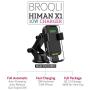 BROQLI Fast Wireless Car Charger Mount Kit, One Touch Automatic Clamping Qi Cell Phone 10W Power Charging Air Vent Dashboard Holder iPhone X/Xs Max/XR/8/8+,Galaxy S10/S10+/S9/S9+/S8/S8+ (HIMAN Black)