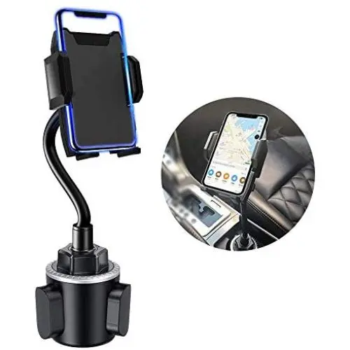 Cup Phone Holder for Car, Universal Adjustable Gooseneck Car Cup Holder Phone Mount for Cell Phone iPhone 11 Pro/X/Xs/XR/Xs Max/8/8Plus/7/6s/SE,Galaxy S10/S9/S8/S7/Note 8 9