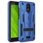 Phonelicious Radiant Core Cricket Icon Smartphone Case with kickstand Heavy Duty Rugged Slim Durable Hybrid Dual Layer Shockproof Phone Cover Compatible Cricket Icon (Blue)