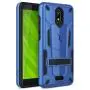 Phonelicious Radiant Core Cricket Icon Smartphone Case with kickstand Heavy Duty Rugged Slim Durable Hybrid Dual Layer Shockproof Phone Cover Compatible Cricket Icon (Blue)
