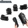 AUTOWT Bicycle Phone Mount Bags, Waterproof Bike Tool Bag with TPU Touch Screen, Top Tube Bike Bag Fits for iphone7 8 Plus/XR/Xs Max Samsung Huawei Up to 6.6"