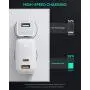 USB C Charger AUKEY Omnia 65W Fast Charger (Dual Port USB C PD 3.0 Plus USB A) with GaNFast Technology and Dynamic Detect PD Charger Wall Charger for MacBook Pro Air, iPad Pro, iPhone SE, ASUS, HP, LG