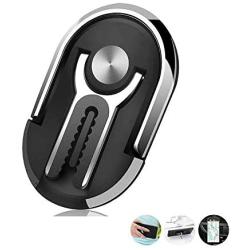 Multipurpose Phone Bracket YALANLE Phone Ring Holder Finger Kickstand Universal Air Vent Car Phone Mount 3 in 1 Mobile Phone Stand 360 Degree Rotation Multiple-Angle Black