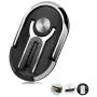 Multipurpose Phone Bracket YALANLE Phone Ring Holder Finger Kickstand Universal Air Vent Car Phone Mount 3 in 1 Mobile Phone Stand 360 Degree Rotation Multiple-Angle Black