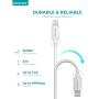 iPhone Charger Cable, Overtime Apple MFi Certified Lightning Cable 6ft USB Cord for iPhone 11/11 Pro/11 Max/X/XS Max/XR/8 Plus/7/6/SE, iPad/iPad Air 2/Mini 4/3/2, White