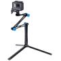 Smatree 3 Way Foldable Pole/Monopod Compatible for GoPro MAX/Hero 8/7/6/5/4/3 Plus/2018,Logitech Webcam C925e C922x,DJI OSMO