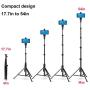Phone Tripod Stand Selfie Stick 54 Inch Portable Aluminum Alloy Phone with Wireless Remote Shutter for iPhone Tripod 11 pro Xs Max Xr X 8 7 6 Plus, Android Samsung Galaxy Smartphone Vlog/Live Stream