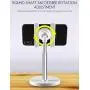 [2020 Upgraded] Cell Phone Stand, Height Angle Adjustable Phone Stand, Aenfor Thick Base Phone Holder Stand for Desk, Compatible with All Mobile Phones, White