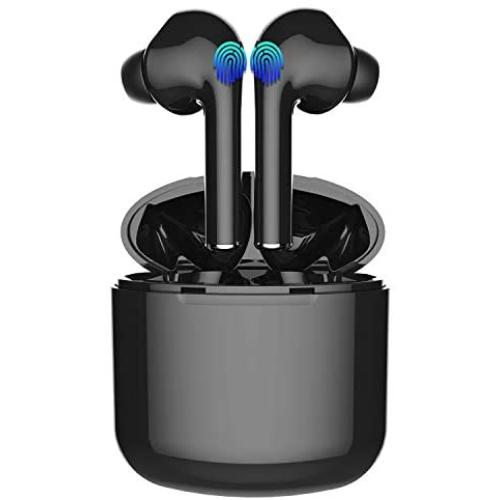 ZBC True Wireless Earbuds Bluetooth V5.0 Headphones Waterproof in-Ear Earphones Noise Cancelling HD Stereo Sweatproof Headsets Smart Touch for Kids and Adults Sport Running Driving Workout Gym