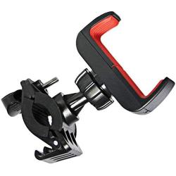 FlyD Universal Bicycle Stand-Suitable for Motorcycles, Handlebars, roll Bars, Suitable for All Smartphone Holders, Black/red