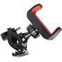 FlyD Universal Bicycle Stand-Suitable for Motorcycles, Handlebars, roll Bars, Suitable for All Smartphone Holders, Black/red