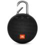 JBL Clip 3 Portable IPX7 Waterproof Wireless Bluetooth Speaker with Built-in Carabiner, Noise-Canceling Speakerphone and Microphone, Black (Renewed)