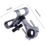 Enrilior Bicycle Aluminium Alloy Mobile Phone Holder Bracket Bike Cycling Accessory(Silver)