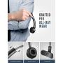 Mpow TH1 Trucker Bluetooth Headsets,Single Ear Wireless Headphones with Noise Canceling Microphone for Cell Phone PC Call Center, On Ear Design with Charging Base/17 Hours Talking Time