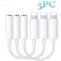 for iPhone Headphone Adapter Jack to 3.5mm Dongle for iPhone Xs/XR/XS Max/X /8/8Plus/7/7Plus.Earphone Adaptor Female Connector Audio Cable Earbuds Aux Converter Support All iOS System[3 Pack]