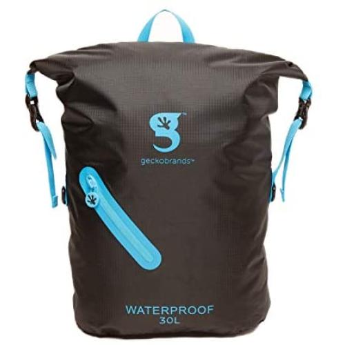 geckobrands Waterproof 30L Backpack – Lightweight Packable Dry Bag