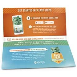 Mint Mobile Starter Kit | Verify Compatibility with Our Talk, Text & Data Plans (3-in-1 GSM SIM Card)