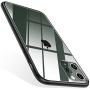 TORRAS Diamonds Clear iPhone 11 Pro Max Case, [Anti-Yellowing][Fully Protective] Slim Fit Shockproof Hard Plastic Back & Soft Silicone Bumper Phone Case Designed for iPhone 11 Pro Max, Matte Black