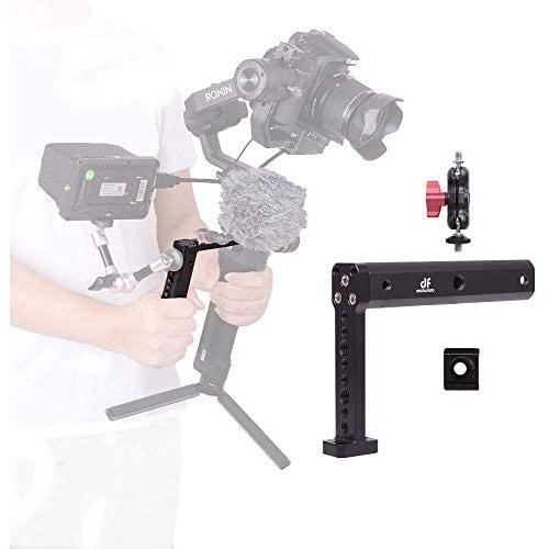 DF DIGITALFOTO Vision Hold Plate Grip Extension Rods Bar Monitor Mount Accessories Compatible with Ronin S/SC Gimbal Setup Mounting Microphone