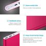 POWERADD Pilot 2GS 10000mAh Power Bank Portable Charger Dual USB Ports + Micro Input High-Speed Charging External Battery Compatible for iPhone Xs, XR,X, 8, 7 Plus, iPad, Samsung Galaxy - Red