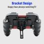 Mcbazel H9 Six Finger PUBG Game Controller with Cooling Fan for iOS Android Mobile Phone – Red