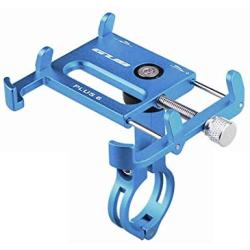 GUB Universal Bicycle & Motorcycle Cell Phone Mount, Full Display Phone Bike Holder with 360° Rotation Adjustable for iPhone X, Huawei P20, Samsung Note9 Note9+ (PLUS6 Blue)