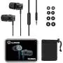 Wired-Earbuds-Earphones-Headphones-Microphone, LUDOS Turbo Ergonomic Earphone with Mic, Memory Foam, Durable Cable, Bass, Auriculares in-Ear Headphones for iPhone, iPad, Apple, Computer, Laptop, PC
