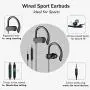 Sport Headphones with Microphone, Running Earbuds with Wrap-Around Ear Hooks, Ideal for for Workout Gym Exercise, Wired Earphones with 3.5mm Plug Compatible with Smartphone Tablet PC, CGS-W3 Sport Headphones with Microphone, Running Earbuds with Wrap-Around Ear Hooks, Ideal for for Workout Gym Exercise, Wired Earphones with 3.5mm Plug Compatible with Smartphone Tablet PC, CGS-W3