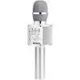 BONAOK Wireless Bluetooth Karaoke Microphone,3-in-1 Portable Handheld Karaoke Mic Speaker Machine Christmas Birthday Home Party for Android/iPhone/PC or All Smartphone(Q37 Silver)