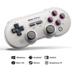 RunSnail 8Bitdo Sn30 Pro Bluetooth Gamepad (G Classic Edition) with Joysticks Rumble Vibration Gamepad for Windows, Mac OS, Android, Steam, Nintendo Switch, etc